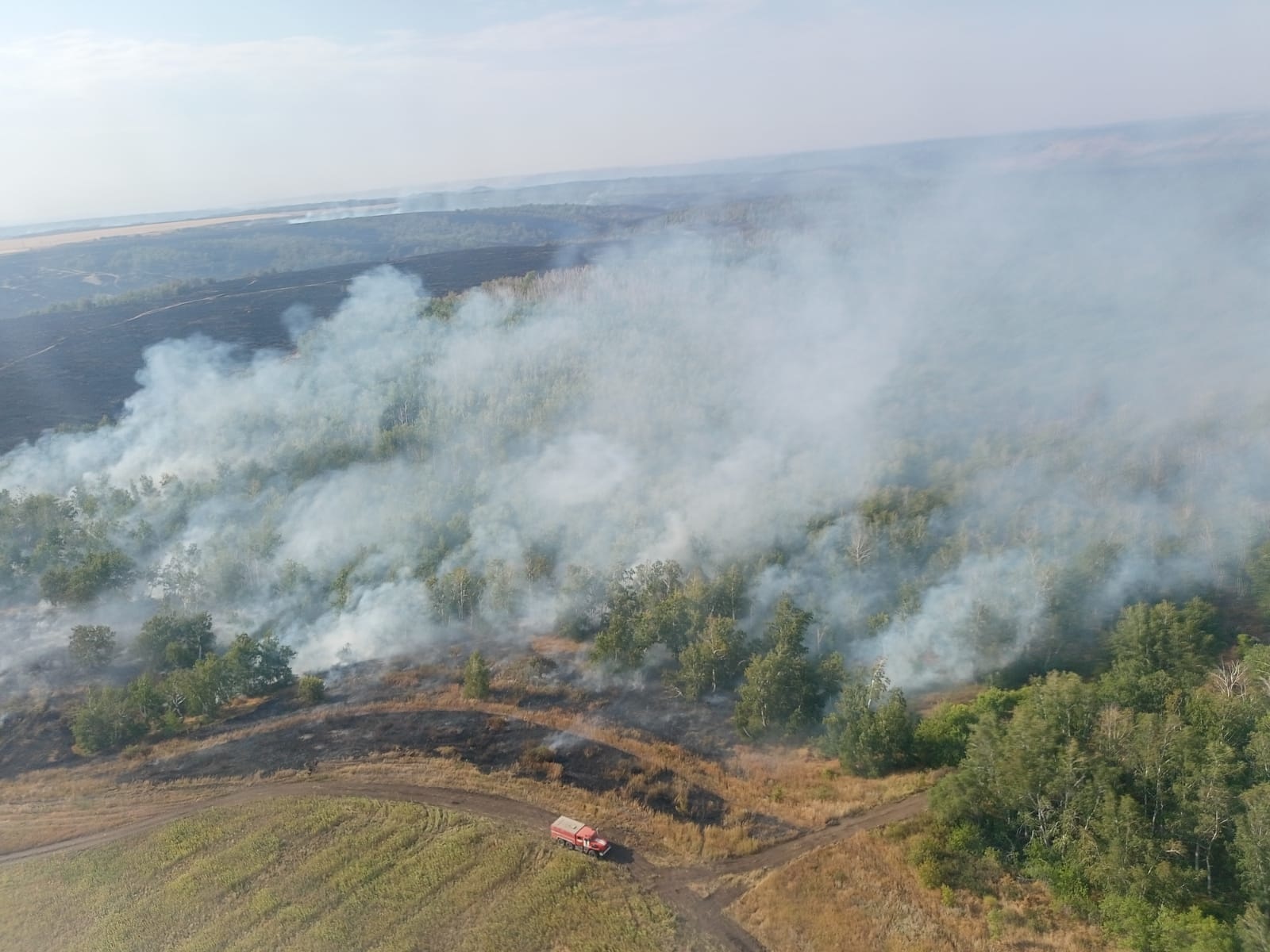 Восток в огне. В Оренбуржье локализовали один из крупных очагов пожара