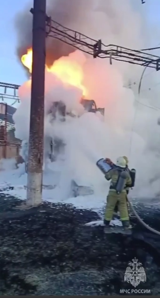 пожар на подстанции 5