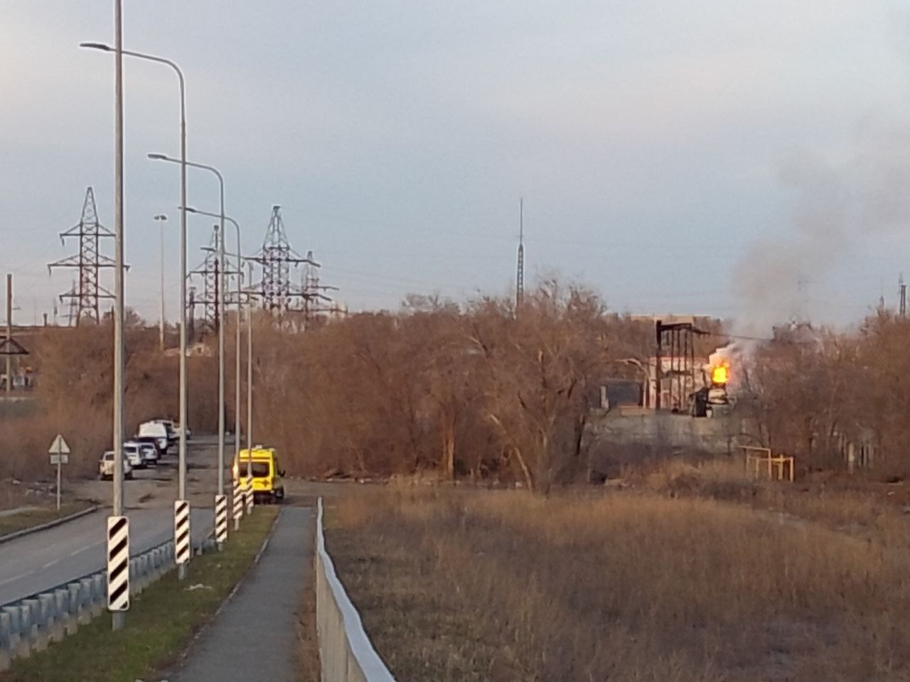 пожар на подстанции