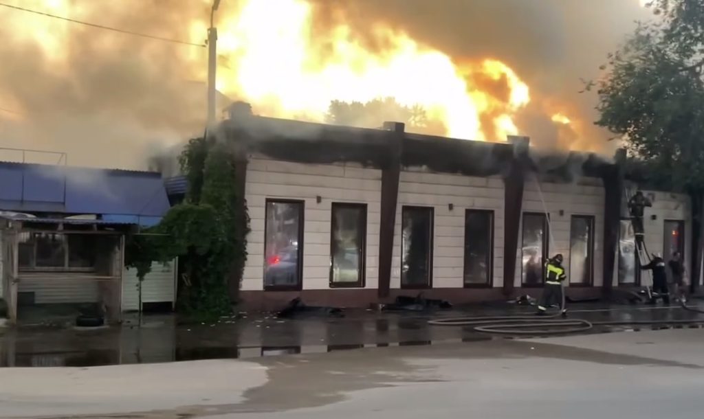 пожар в Соль-Илецке