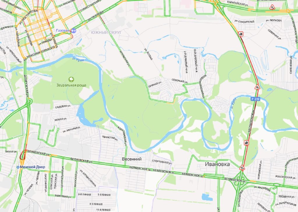 пробки на Донгузской и Загородном шоссе