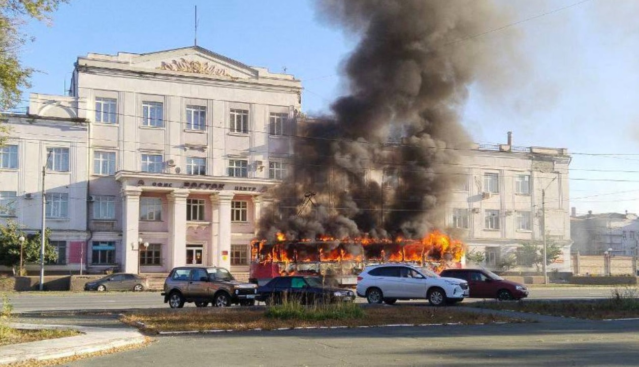 орск сгорел трамвай 2