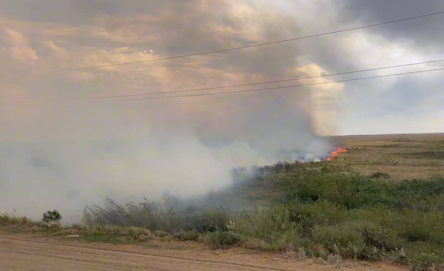 пожар в Оренбуржье