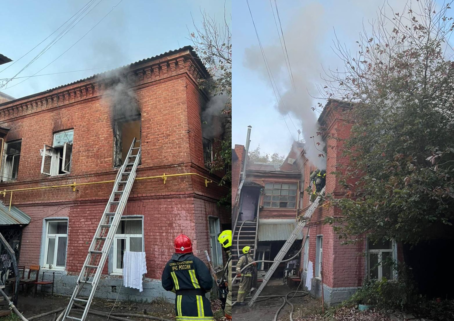 пожар в центре Оренурга 2