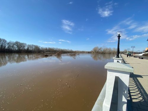 Уровень Урала в Оренбурге