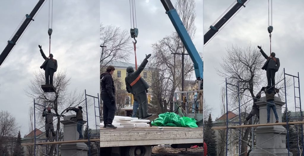 памятник ленину на советской