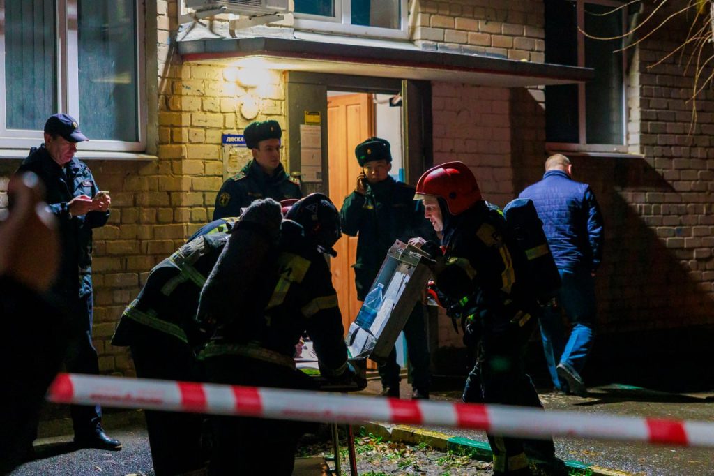 пожар в Оренбурге на проезде Больничном 15