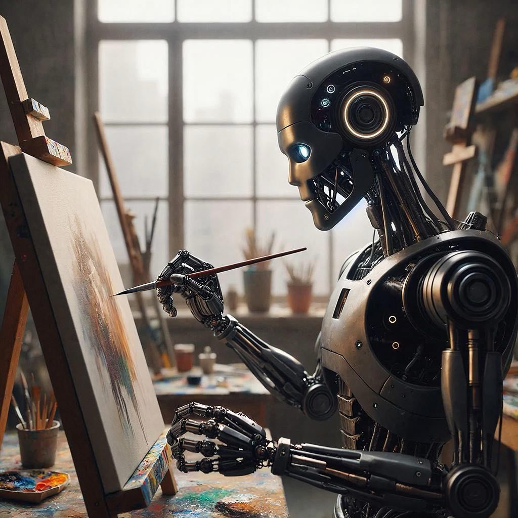 Искусственный интеллект, как кисточка для рисования