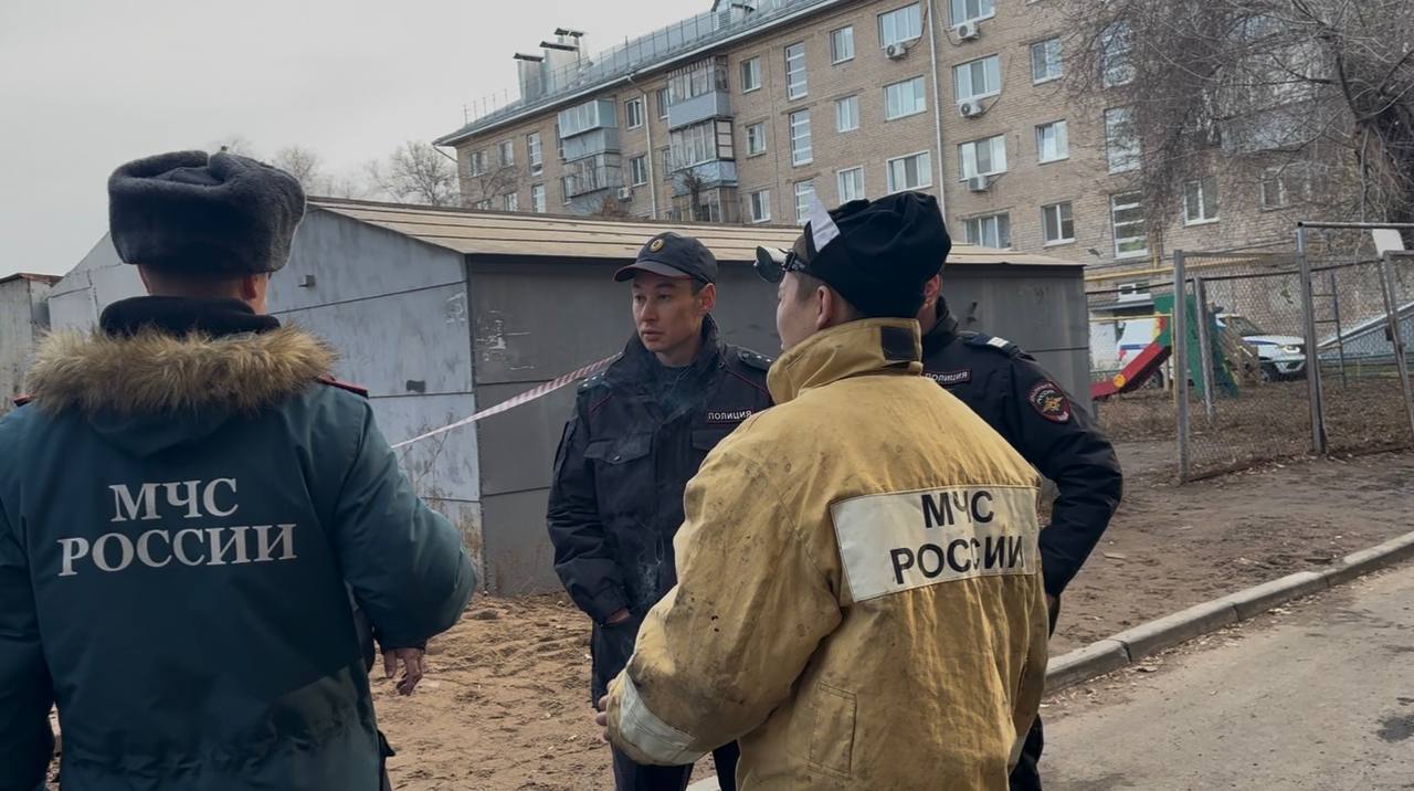 полиция умвд пожар на Больничном