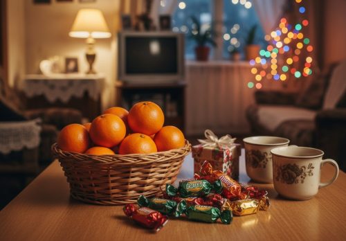 сладкий подарок мандарины