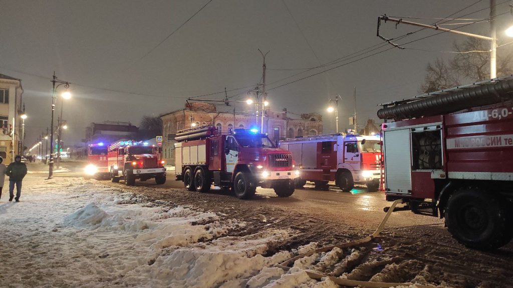 пожар в драмтеатре Оренбург
