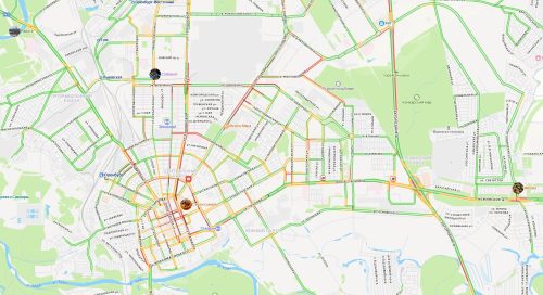 пробки в Оренбурге