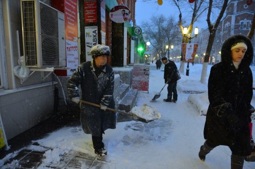 метель в Оренбурге