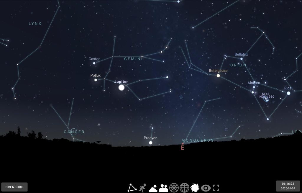 Противостояние Юпитера с Солнцем