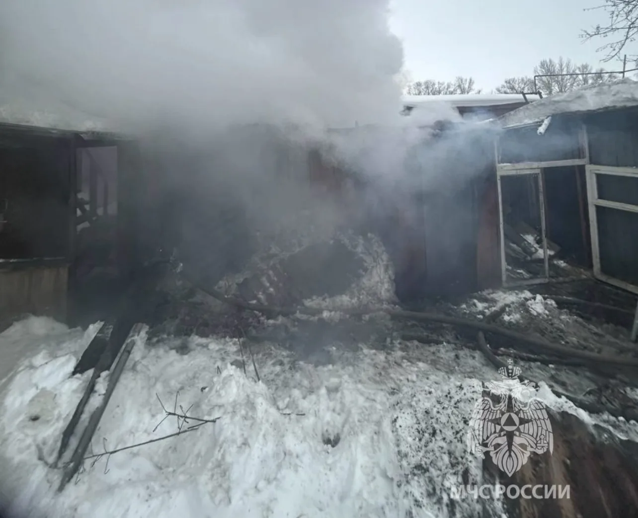 пожар в Кулагино