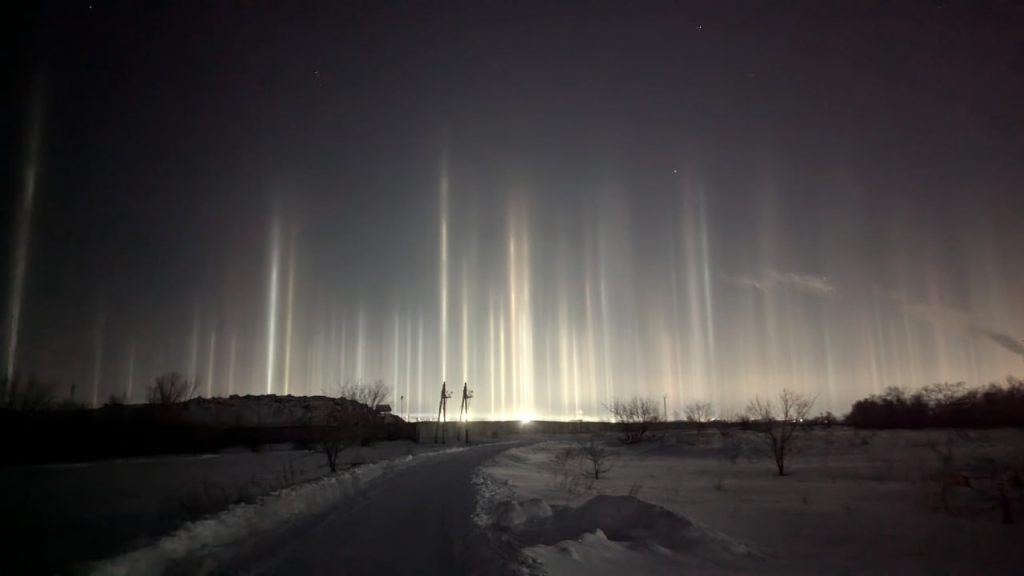 световые столбы