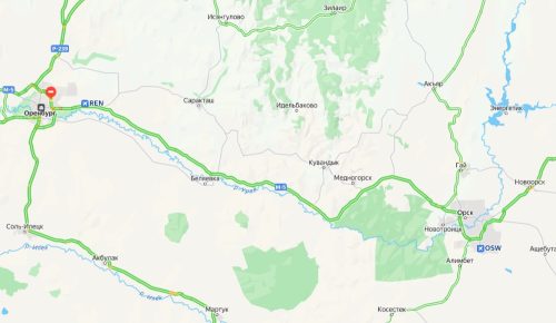 трасса Оренбург-Орск