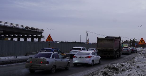 пробка загородное шоссе Оренбург