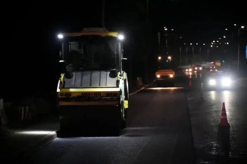 В Оренбурге продолжается ремонт на улице Донгузской