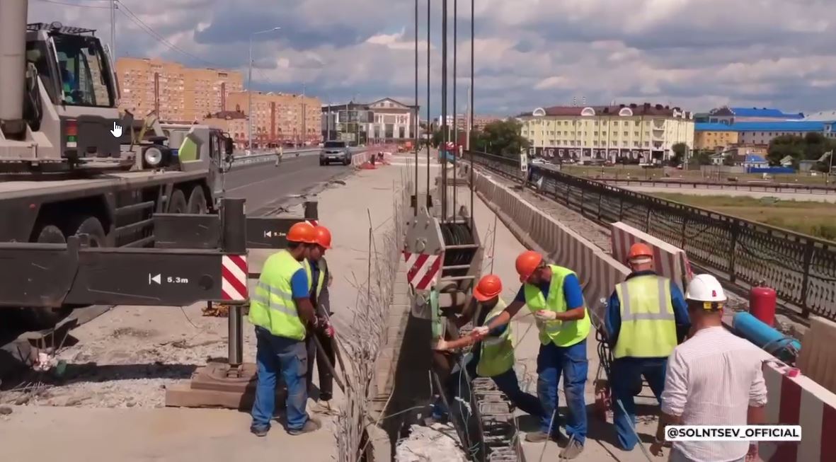 На мосту через Урал в Оренбурге выполнили более 50 % работ