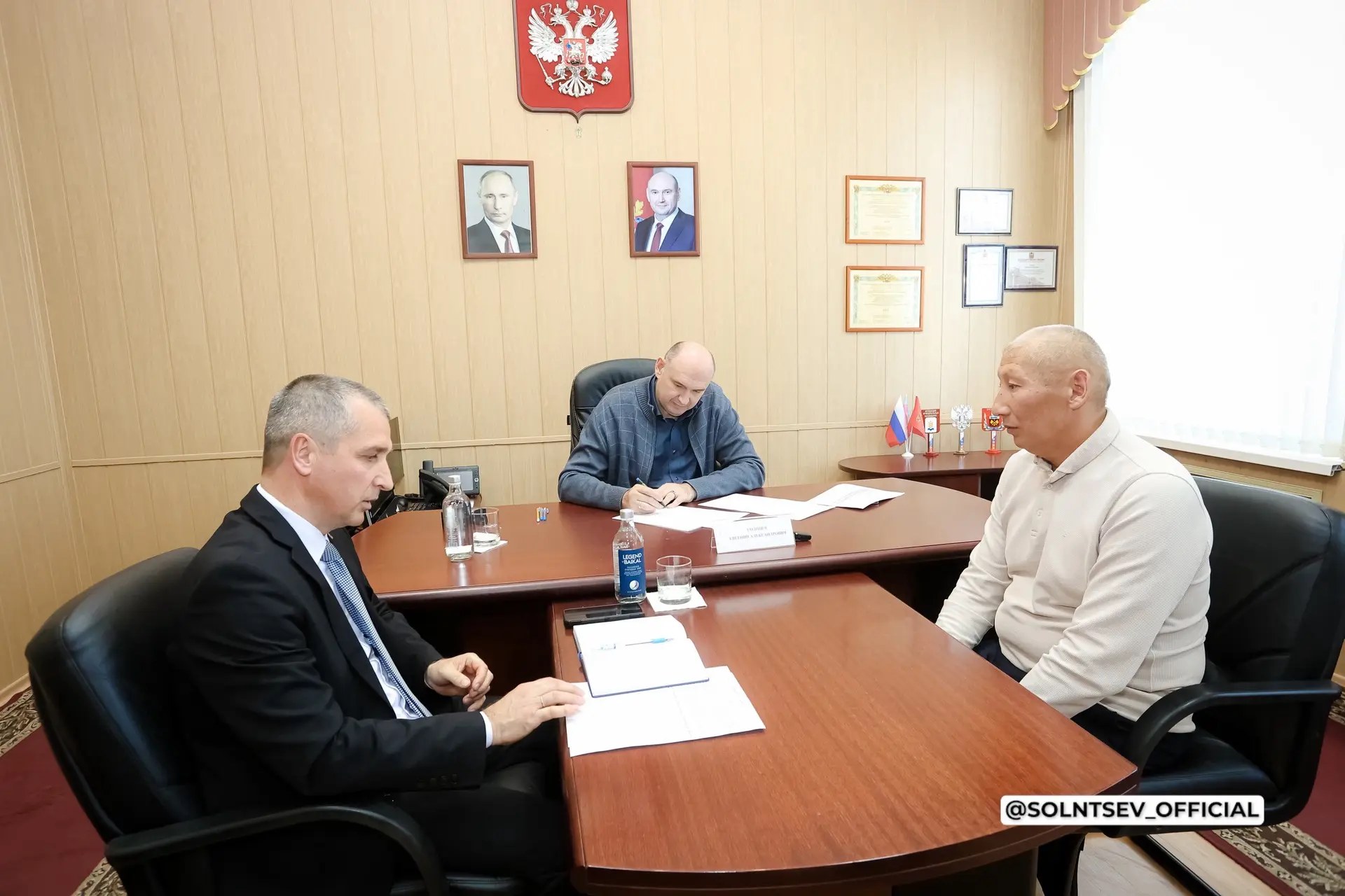 Евгений Солнцев встреча жители Адамовки