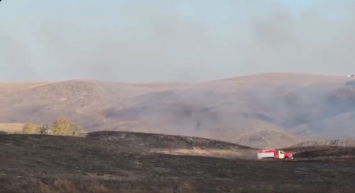 пожар на востоке области